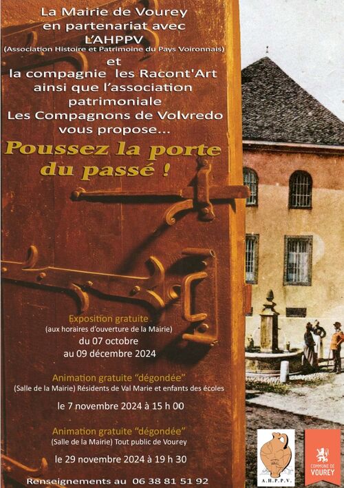 Exposition de la porte du pass&eacute; &agrave; Vourey