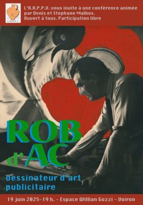 ROB d'AC dessinateur d'art et publicitaire 19 juin espace Gozzi 19h