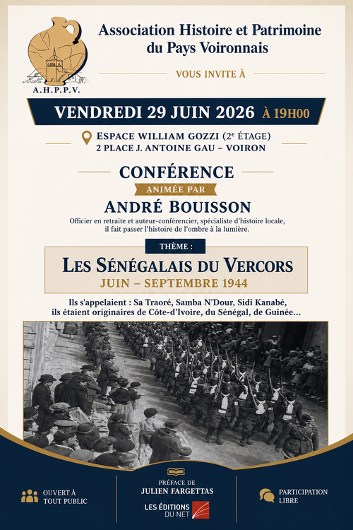 Les s&eacute;n&eacute;galais du Vercors : conf&eacute;rence du 29/05/26