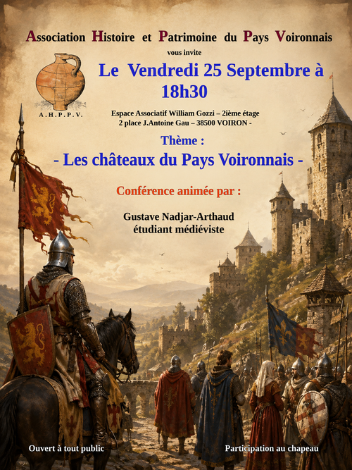 Prochaine conf&eacute;rence le 25 septembre